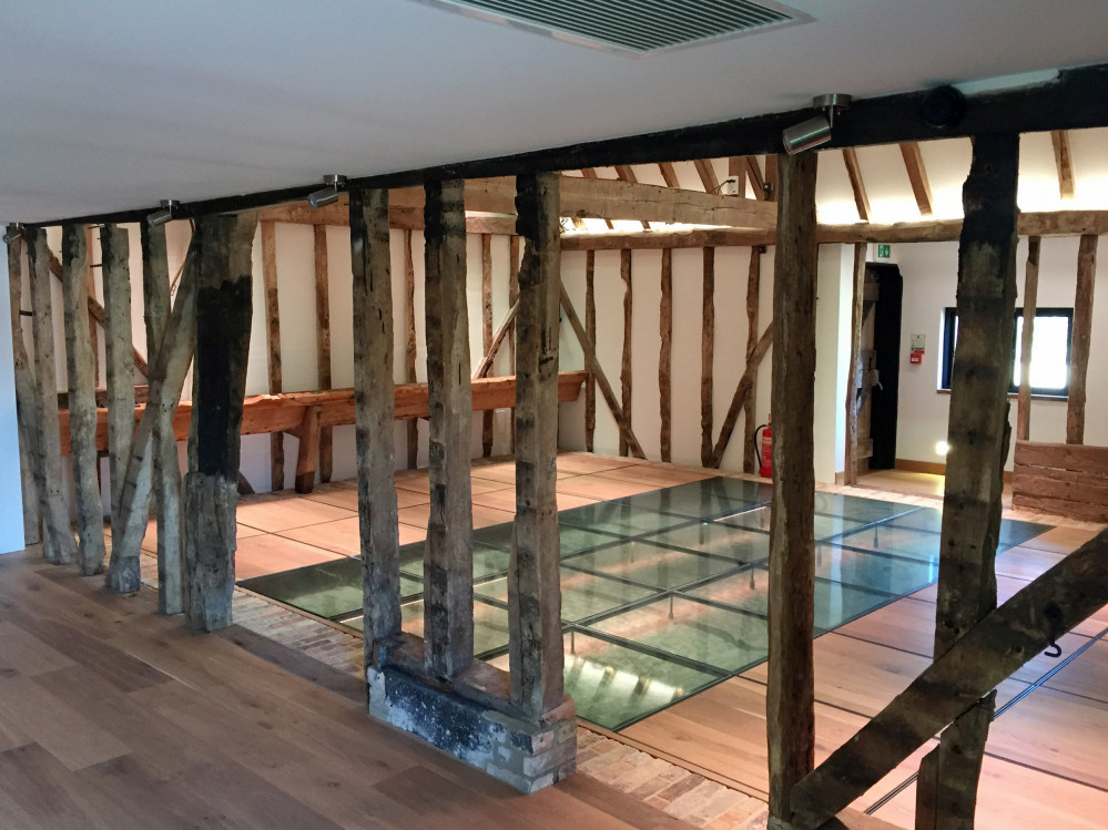 Heritage Barn Conversion for wedding venue with glass floor