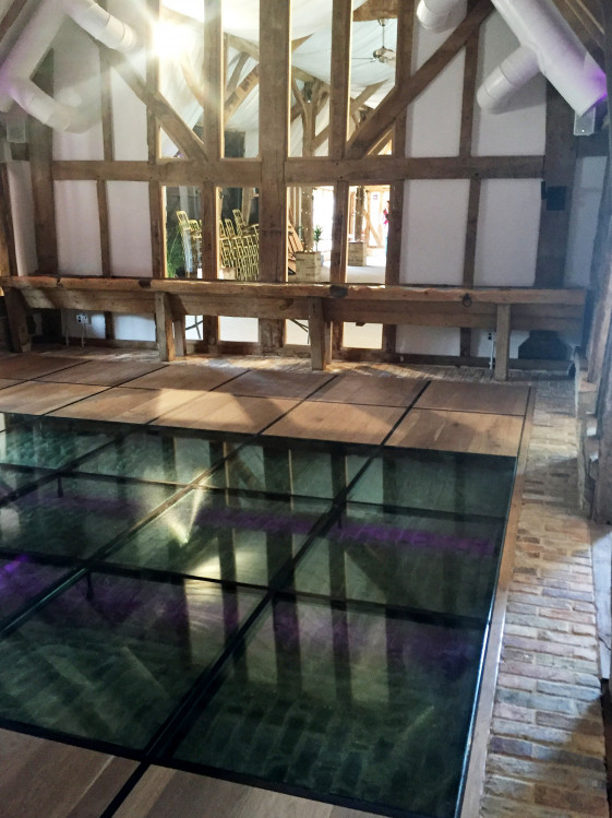 Heritage Barn Conversion for wedding venue with glass floor