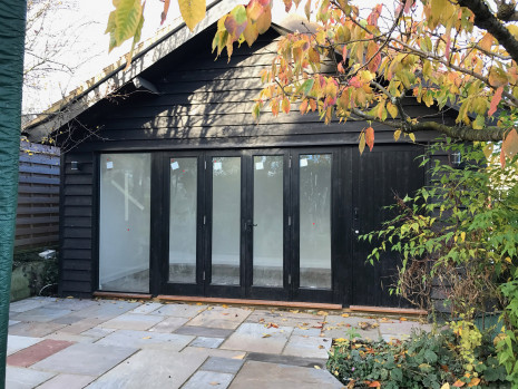 Garden Office Conversion under construction