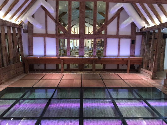 Heritage Barn Conversion for wedding venue with glass floor